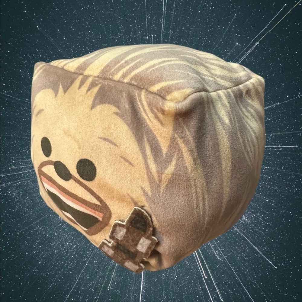 Chewbacca Star Wars 4” Cube Plush Lucasfilm Force Disney Chewy Toy Collectible